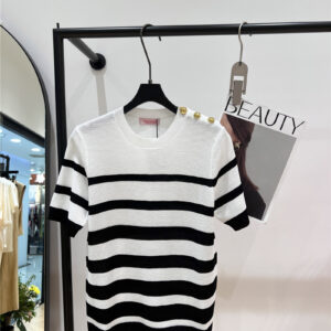 valentino knitted striped top replica d&g clothing