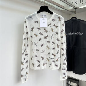 dior embroidered dragonfly sweater replica d&g clothing