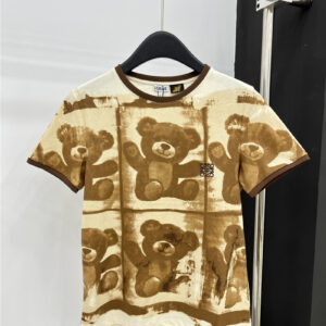 loewe double-sided graffiti bear T-shirt replica clothes