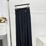 prada inverted triangle pleated long skirt replica clothes