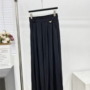 prada inverted triangle pleated long skirt replica clothes