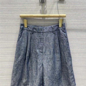 the row cotton and linen suit shorts replicas clothes