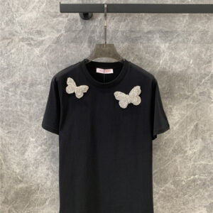 valentino butterfly cotton T-shirt replica d&g clothing