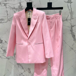 YSL pink suit + trousers replica clothing