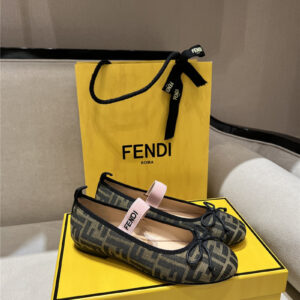 fendi bow decorated shoes best replica shoes website