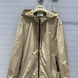miumiu long windbreaker jacket replica clothing