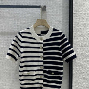 chanel cashmere short-sleeved cardigan replica clothes