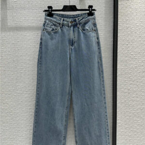 Balenciaga straight wide leg jeans replica designer clothes