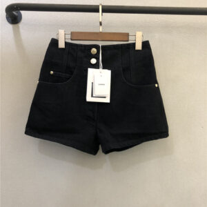 chanel high waist denim shorts cheap designer replica clothes