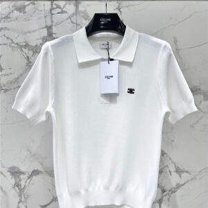 celine lapel embroidered logo short sleeve replica d&g clothing